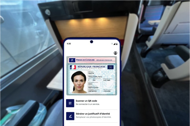 L'application "France Identité" désormais valide pour le contrôle d'identité dans les TGV-Intercités