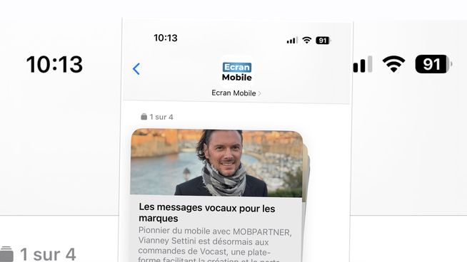 Exemple de RCS sur iPhone