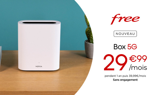 Free lance une Box 5G combinant Wi-Fi 7 et TV à 29,99 euros par mois